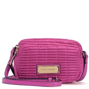 NWT Juicy Couture Nylon Quilted Crossbody Bag, Duchess Pink